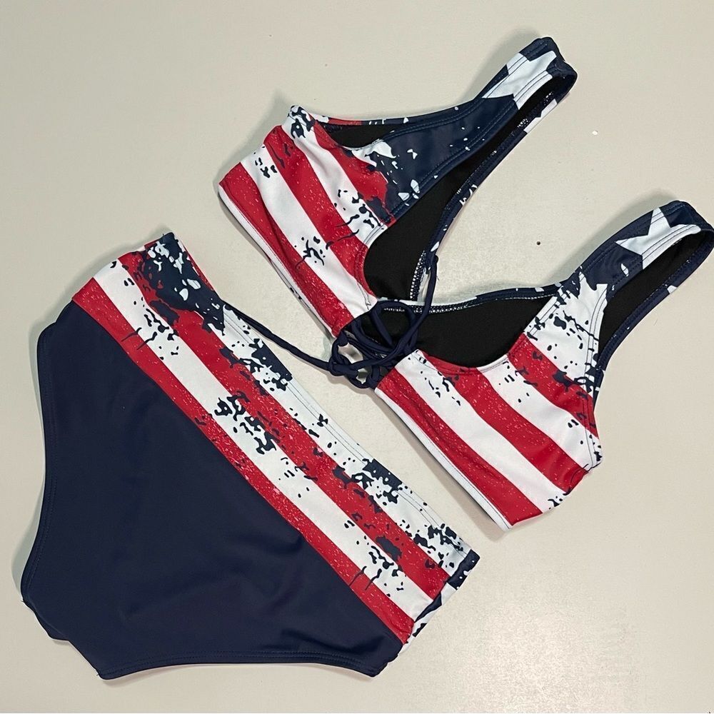 EUC Women’s Patriotic Bikini.